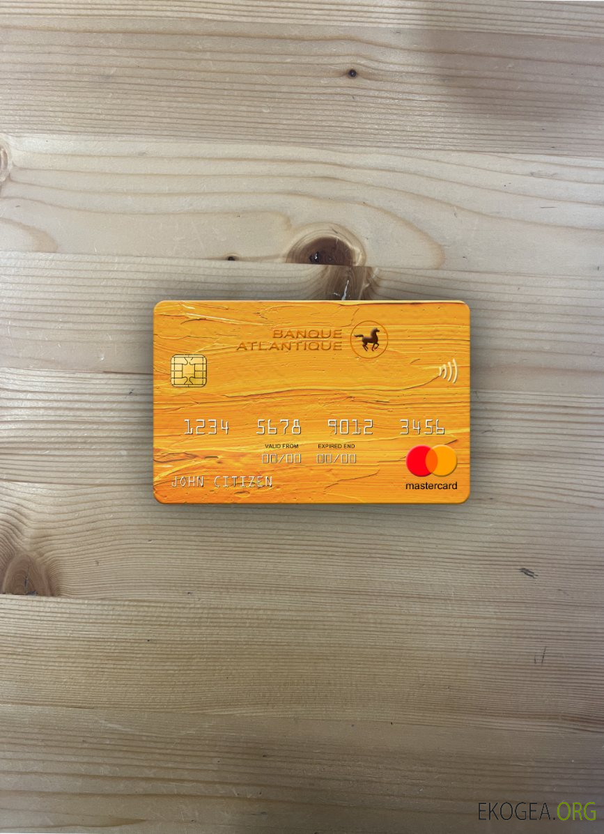 Sénégal Banque Atlantique Bank mastercard photolook recto